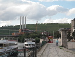 View of power plant and winery