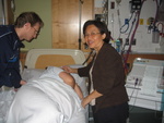 Angie and Jesse with Jin on her side