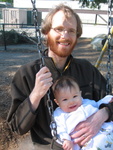 On the swing. Wheee!!!