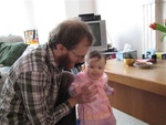 Bouncing with daddy