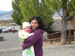Jin & Haley at a rest stop enroute to Kelowna