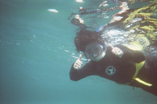Jin Li snorkeling