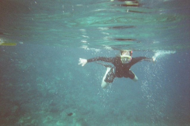 Jesse snorkeling