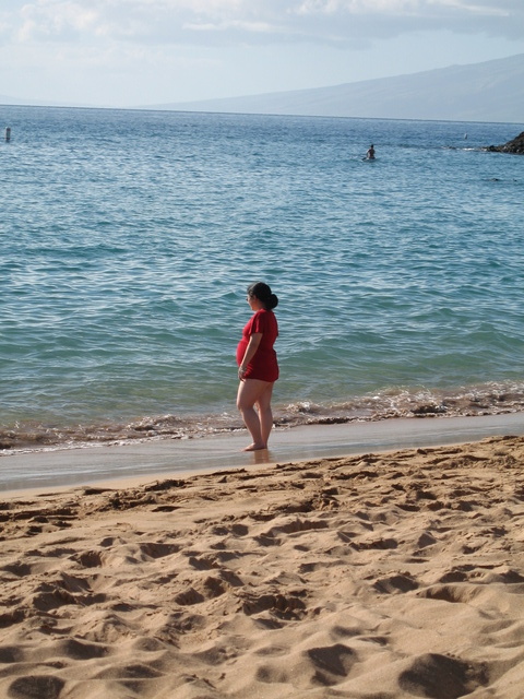 Jin at the beach